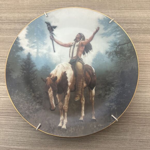 Hamilton Collection Deliverance Collector Plate Mystic Warriors Chuck Ren 1992 - Picture 1 of 2